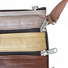 Charger l'image dans la galerie, Sac bandoulière en cuir multicolore