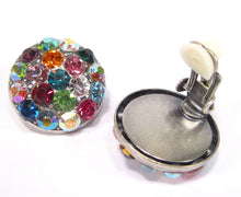 Charger l'image dans la galerie, Boucles d'oreilles à clip en strass colorés SoHo® faites à la main