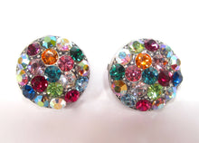 Charger l'image dans la galerie, Boucles d'oreilles à clip en strass colorés SoHo® faites à la main