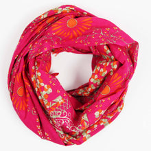 Charger l'image dans la galerie, Foulard Coton Bio Ryoko Fuchsia