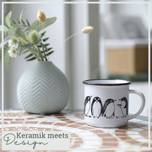 Charger l'image dans la galerie, Tasse en céramique avec motif pingouins: 250 ml