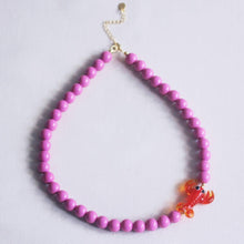 Charger l'image dans la galerie, Collier XL à perles homard - violet