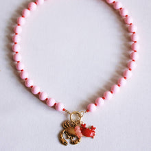Charger l'image dans la galerie, Collier XL à perles Miyuki avec breloques - rose pâle/r