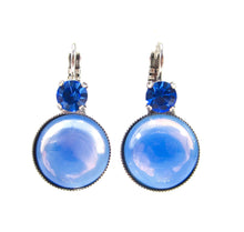 Charger l'image dans la galerie, Boucles d'oreilles colorées avec verre opale et strass