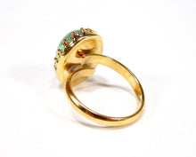 Charger l'image dans la galerie, Bague verte en or vintage