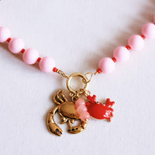 Charger l'image dans la galerie, Collier XL à perles Miyuki avec breloques - rose pâle/r