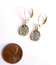 Charger l'image dans la galerie, Boucles d'oreilles violettes vintage