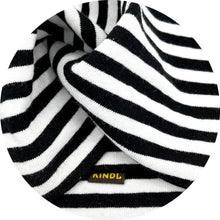 Charger l'image dans la galerie, Bandeau bande rayée noir et blanc en jersey de coton