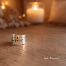 Charger l'image dans la galerie, Bague à message Hello Sunshine – Argent