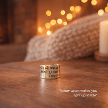Charger l'image dans la galerie, Bague Argent Follow what makes you light up inside