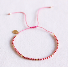 Charger l'image dans la galerie, Bracelet Miyuki - rose/cerise