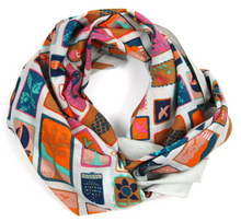 Charger l'image dans la galerie, Carré Coton Holidays Orange