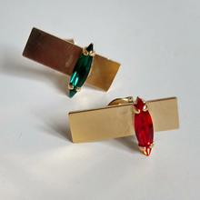 Charger l'image dans la galerie, Créoles en cristal VERT