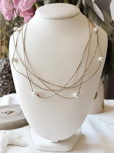 Charger l'image dans la galerie, ÉTOILE - Collier en lin et perles