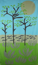 Charger l'image dans la galerie, Foulard Coton Bio Cap Breton Vert Green