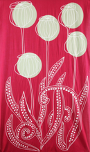 Charger l'image dans la galerie, Foulard Coton Bio Mekong Bordeaux