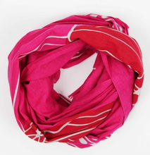 Charger l'image dans la galerie, Foulard Coton Bio Mekong Fuchsia