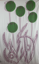 Charger l'image dans la galerie, Foulard Coton Bio Mekong Prune Purple