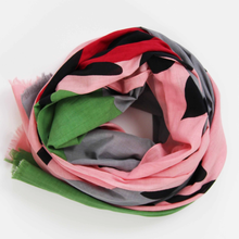Charger l'image dans la galerie, Foulard Coton Bio Sycomore Rose Pink