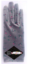 Charger l'image dans la galerie, Gants Femme Velours Romantique Gris