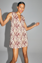 Charger l'image dans la galerie, La Robe trapèze Fanny en tweed composé de fils recyclés fabriquée en Italie