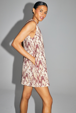 Charger l'image dans la galerie, La Robe trapèze Fanny en tweed composé de fils recyclés fabriquée en Italie