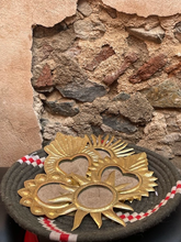 Charger l'image dans la galerie, Miroir Sun Flower 2, bronze, doré, miroir