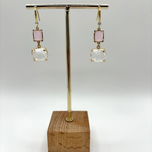 Charger l'image dans la galerie, RÉFLEXIONS - Boucles d'oreilles géométriques avec cristaux