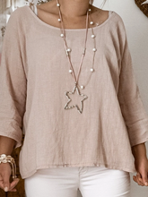 Charger l'image dans la galerie, SAUTOIR - Collier en lin et perles 2 EN 1