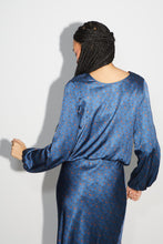 Charger l'image dans la galerie, La blouse Daisy cache cœur réversible Halo Blue