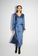 Charger l'image dans la galerie, La blouse Daisy cache cœur réversible Halo Blue