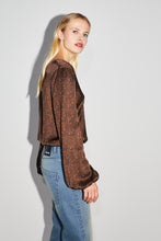 Charger l'image dans la galerie, La blouse Daisy cache cœur réversible Halo Chocolat