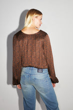 Charger l'image dans la galerie, La blouse Daisy cache cœur réversible Halo Chocolat