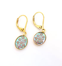 Charger l'image dans la galerie, Boucles d'oreilles violettes vintage