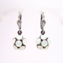 Charger l'image dans la galerie, Boucles d'oreilles SoHo® Opale Blanche avec Strass