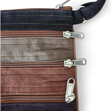 Charger l'image dans la galerie, Sac bandoulière en daim – Multicolore