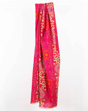 Charger l'image dans la galerie, Foulard Coton Bio Ryoko Fuchsia