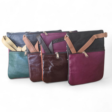 Charger l'image dans la galerie, Sac bandoulière en cuir multicolore