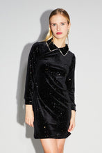 Charger l'image dans la galerie, La robe courte Luna velours Cosmic