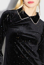 Charger l'image dans la galerie, La robe courte Luna velours Cosmic