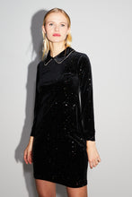 Charger l'image dans la galerie, La robe courte Luna velours Cosmic