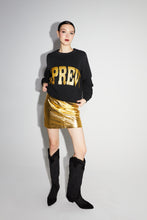 Charger l'image dans la galerie, La mini Jupe Stella effet cuir métallisé gold