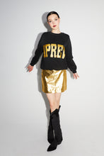 Charger l'image dans la galerie, La mini Jupe Stella effet cuir métallisé gold