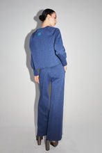 Charger l'image dans la galerie, Le pantalon Neil en Jersey Lurex bleu