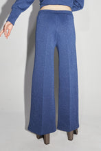Charger l'image dans la galerie, Le pantalon Neil en Jersey Lurex bleu