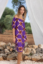 Charger l'image dans la galerie, La robe chemise Laura Geo Tie and dye mauve