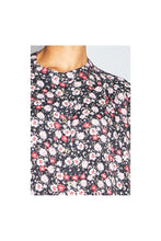 Charger l'image dans la galerie, La Chemise Paola, imprimé Gypsy fleuri rouge et rose fabriquée en Italie