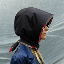 Charger l'image dans la galerie, Capuche Noire WAX PEACOCK