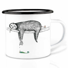 Charger l'image dans la galerie, Tasse émaillée – Paresseux: 300 ml
