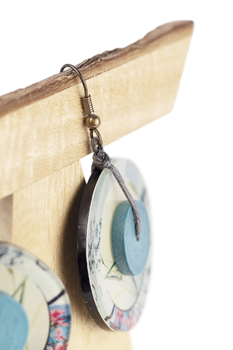 Boucles d'oreilles AKINA avec reproduction de Koson et Perry